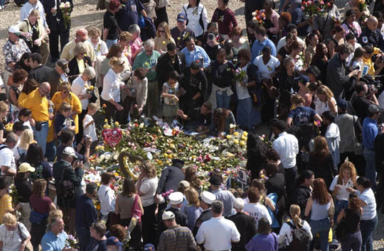 Ceremonies at Ground Zero, September 11, 2003