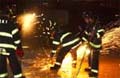 Firefighters in action