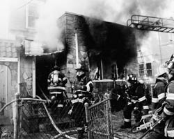 Squad 270 members operate at private dwelling. photo courtesy FF Gregory Haynes