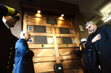 Plaques were dedicated in honor of Engine 273 and Ladder 129's centennial as well as for two members who died in the line of duty.