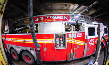 Ladder 43's apparatus
