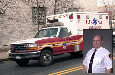 EMS Lieutenant on the Scene of Baby Delivery in Cab