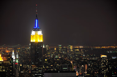 The Empire State Building Lit to Mark Start of EMS Week