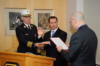 William Brown Named Honorary Fire Chief