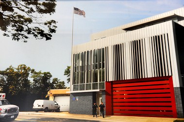 The New EMS Station 27 in the Bronx.