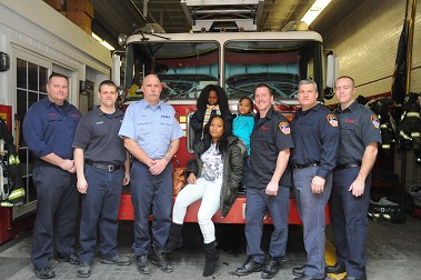 Firefighter Reunited with Mother and Daughter He Rescued