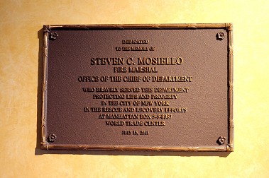 FM Steven Mosiello's plaque.