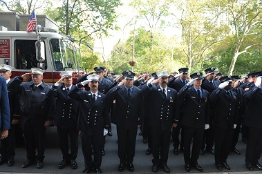 Firefighers from around the area attended the ceremony.