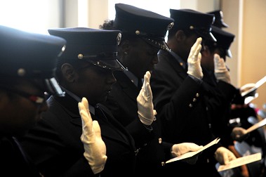 Members take the Oath of Office.