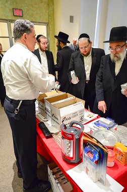 Fire Safety Education Director Anthony Mancuso discusses fire safety tips and demonstrates fire safety tools to New York City's Jewish leaders.