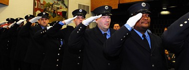 The 15 promoted EMS lieutenants.