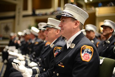 The newly promoted officers.