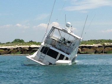 The boat the day after the heroic rescue.