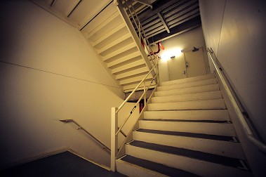 An exit stairwell (not from the fire building).