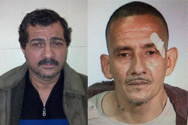 Abderraham Mouna (left) and Jose Andujar.