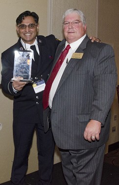 Lt. Farooq Muhammad (left) with Editor-in-Chief of JEMS Magazine A.J. Heightman.