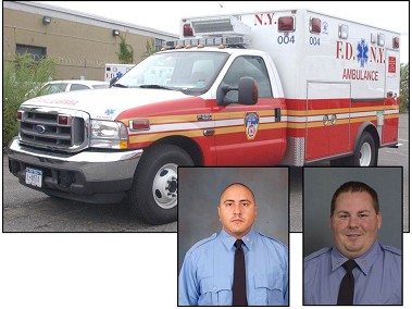 Paramedic Pablo Rivera (left) and Paramedic Christopher Wischerth