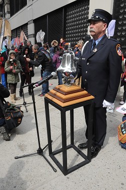 A bell was tolled for each of the 146 victims of the Triangle Shirtwaist Factory fire.