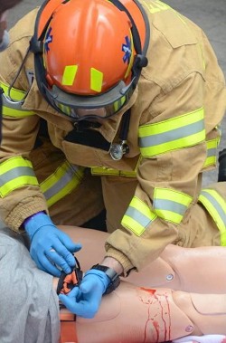 Ten teams of paramedics and EMTs competed in the annual EMS Competition.