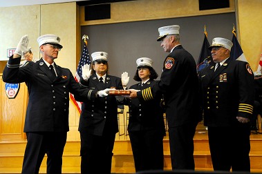 The new EMS Deputy Chiefs are sworn in.