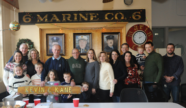 The Kane family at Marine 6.