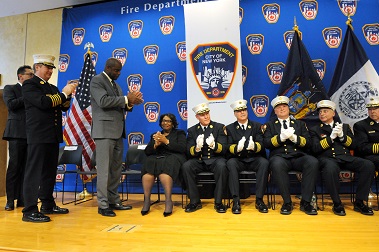 The newly appointed and promoted members were applauded as the ceremony came to a close