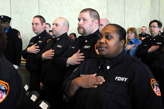 Dispatchers from throughout the five boroughs were honored for their dedication.
