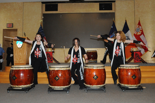 A Taiko drums performance opened the event