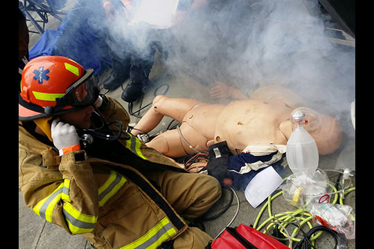 Teams of EMTs and Paramedics tested their life-saving skills in the 15th annual competition