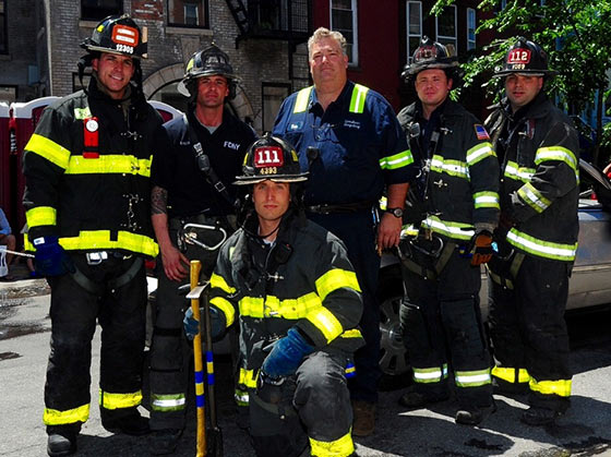 Members of Ladder Company 111 in Brooklyn
