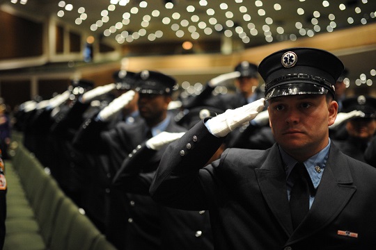 Some of the 72 new Emergency Medical Technicians (EMTs) graduated on September 28