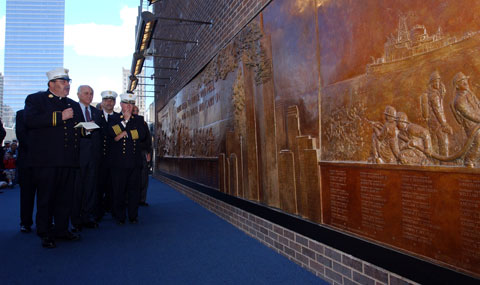 9/11 Memorial Dedicated to FDNY Members at Engine 10/Ladder 10 in Lower Manhattan