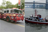 Ladder 15 and Marine 1 Rescue Two in Manhattan