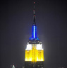 Empire State Building Lit for EMS Week