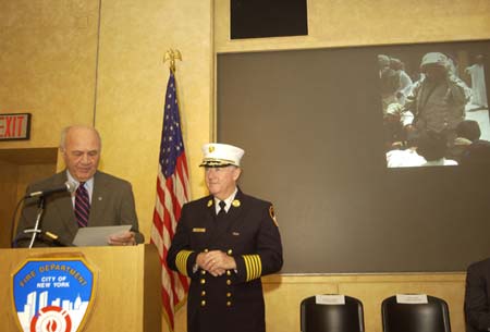 Firefighter Gregg J. Magi promoted to Lieutenant via phone from Iraq