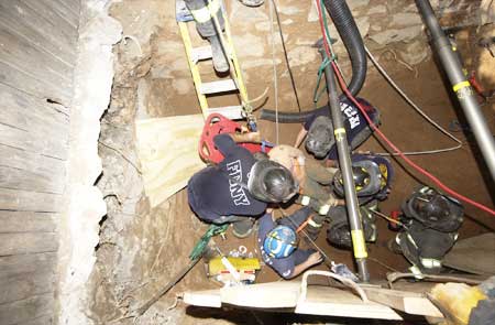 FDNY Responds: Trench Collapsed on Construction Worker in Brooklyn  486 3rd Street, Brooklyn, NY - August 1, 2005