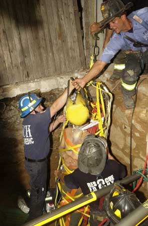 FDNY Responds: Trench Collapsed on Construction Worker in Brooklyn  486 3rd Street, Brooklyn, NY - August 1, 2005