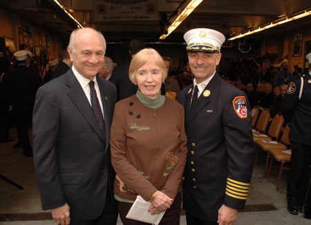 FDNY Accepts Waterford Crystal Sculpture Honoring FDNY Members Lost On 9/11