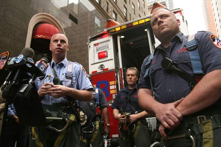 Firefighters Rescue Woman Who Fell Through Sidewalk Grating