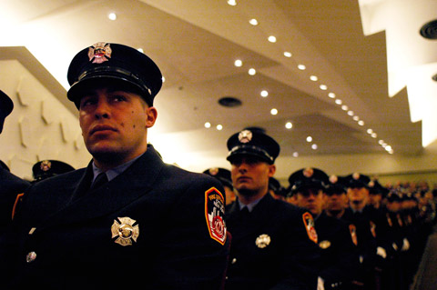 The proby class was the first in history to receive 23 weeks of training at the Fire Academy.