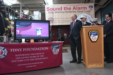 The FDNY unveils the new "Sound the Alarm" fire safety commercial, which educates New Yorkers about the importance of working smoke alarms.