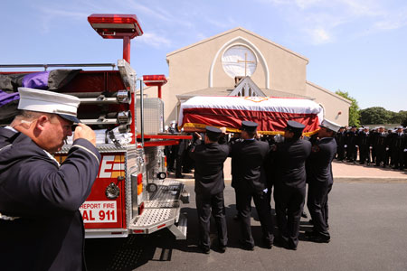 FF Paul Warhola fell ill while responding to a fire alarm activation in Williamsburg, Brooklyn, on Aug. 12. He died two days later at Bellevue Hospital.