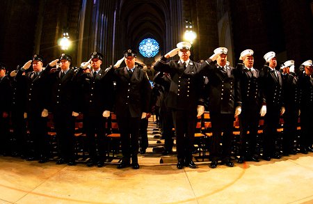 Thousands of members attended the 102nd annual FDNY Memorial Day ceremony at St. John the Devine Cathedral in Manhattan.