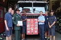 Soldier who Received Care Packages from Firefighters Visits Firehouse