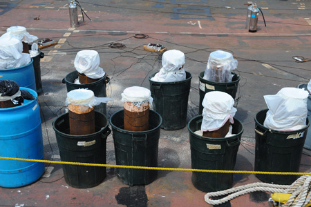 The pyrotechnics team used more than 49,000 shells in the 2011 show.
