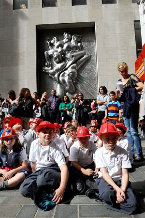Students from all five boroughs came to the event.