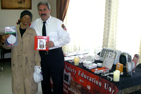 Fire safety educators distribute smoke alarms to those most at need.