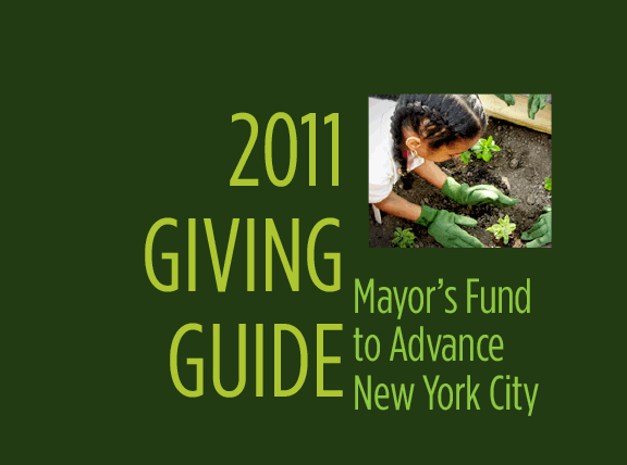 2011 Gift Giving Guide - Mayor's Fund to Advance New York City