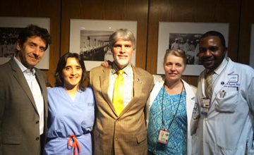 Gregory Moquin - Grateful Patient Returns to HHC Bellevue Hospital Center from Virginia to Thank His Care Team for Saving His Life