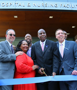 HHC President Alan D. Aviles, HHC SVP LaRay Brown, Hank Carter, Exec. Director Robert K. Hughes.
